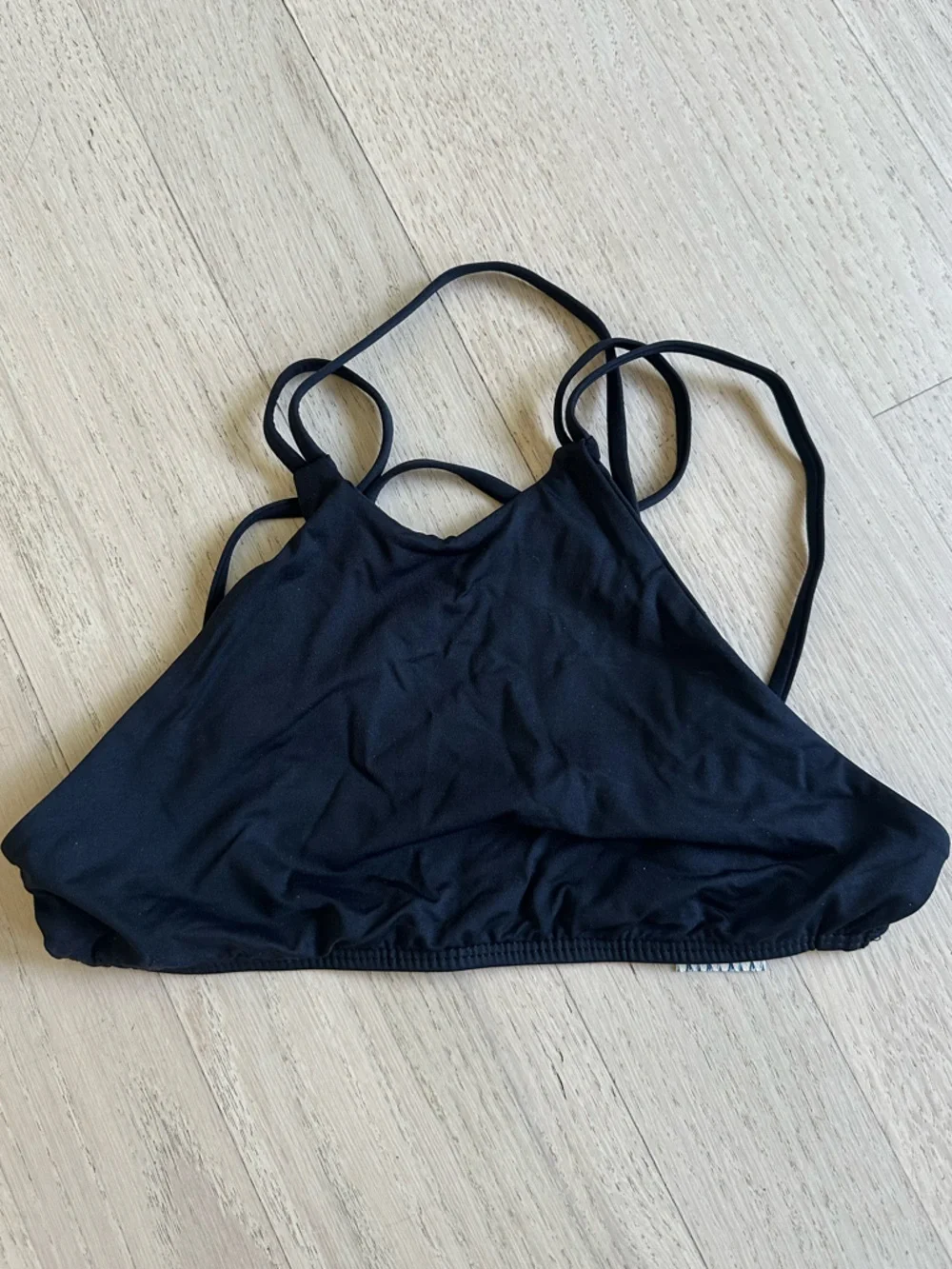 NEW Frankie’s Bikinis Marley Black Bikini Top- Small